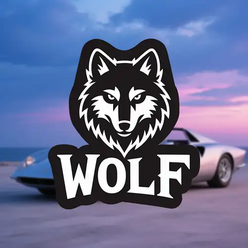 2PCS Wolf Silhouette Car Decal – Vinyl Sticker For Window, Truck, Bumper, Laptop – Black, 2-Year Warranty