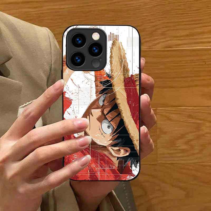 TEMU Case, Tempered Glass Phone Case For Iphone
