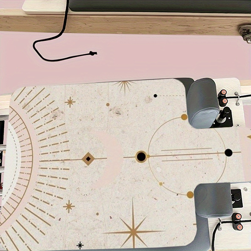 TEMU Un tapete de yoga Bed estampado, un tapete de Pilates mejorado con diseño absorbente de y antideslizante, un tapete protector para equipos,