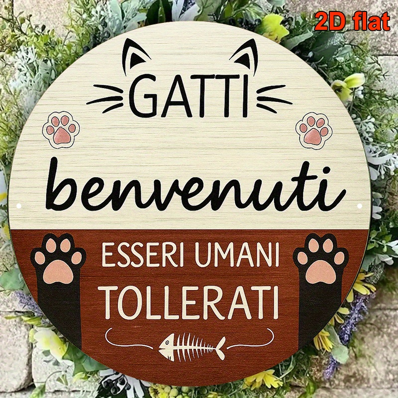 TEMU 1 pz, Targa in alluminio da 20,32*20,32 cm, Placca decorativa scritta " benvenuti, esseri ", Decorazione per casa dei , Adatta per soggiorno,