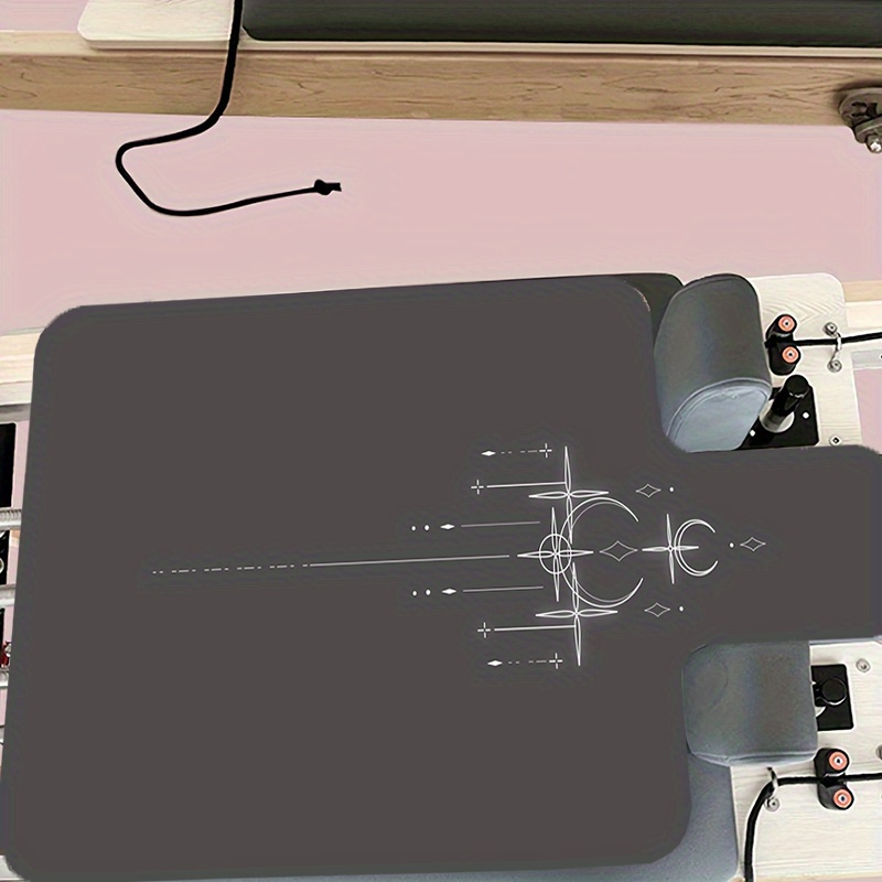 TEMU Esterilla de pilates y yoga estampada, esterilla de pilates modificada con diseño antideslizante y absorbente del , tapete protector