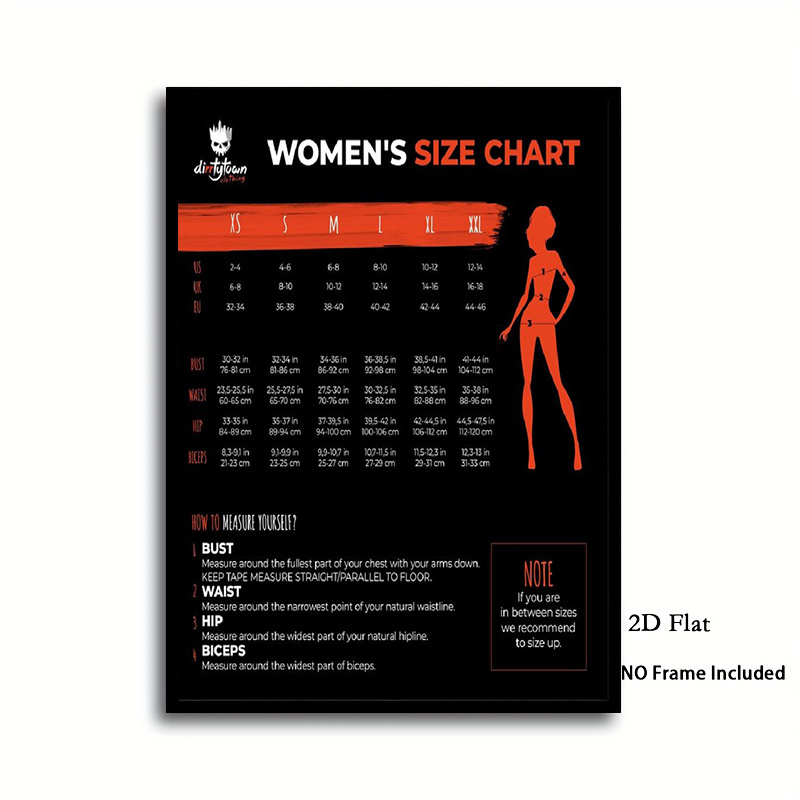 Conversion Chart Size Womens Pants In Inches Clothing Women's