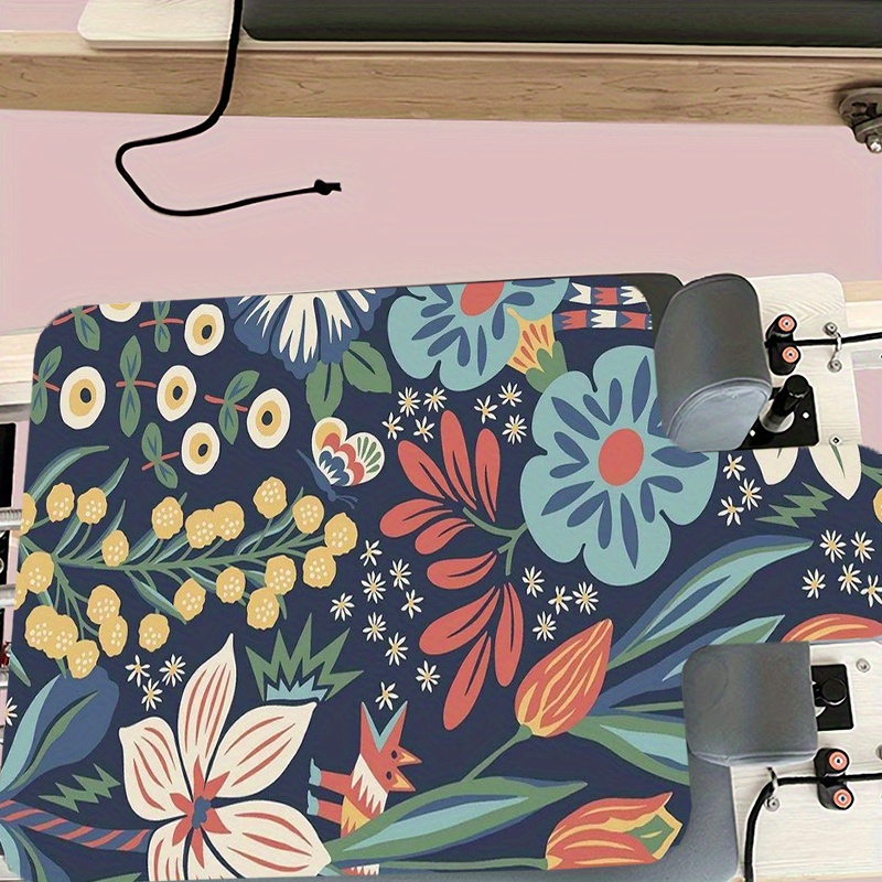 TEMU A Printed Bed Yoga Mat, Pilates Reformer Mat With Sweat-absorbing And Non-slip Design, Equipment Anti-slip Protective Mat, Suitable For Home