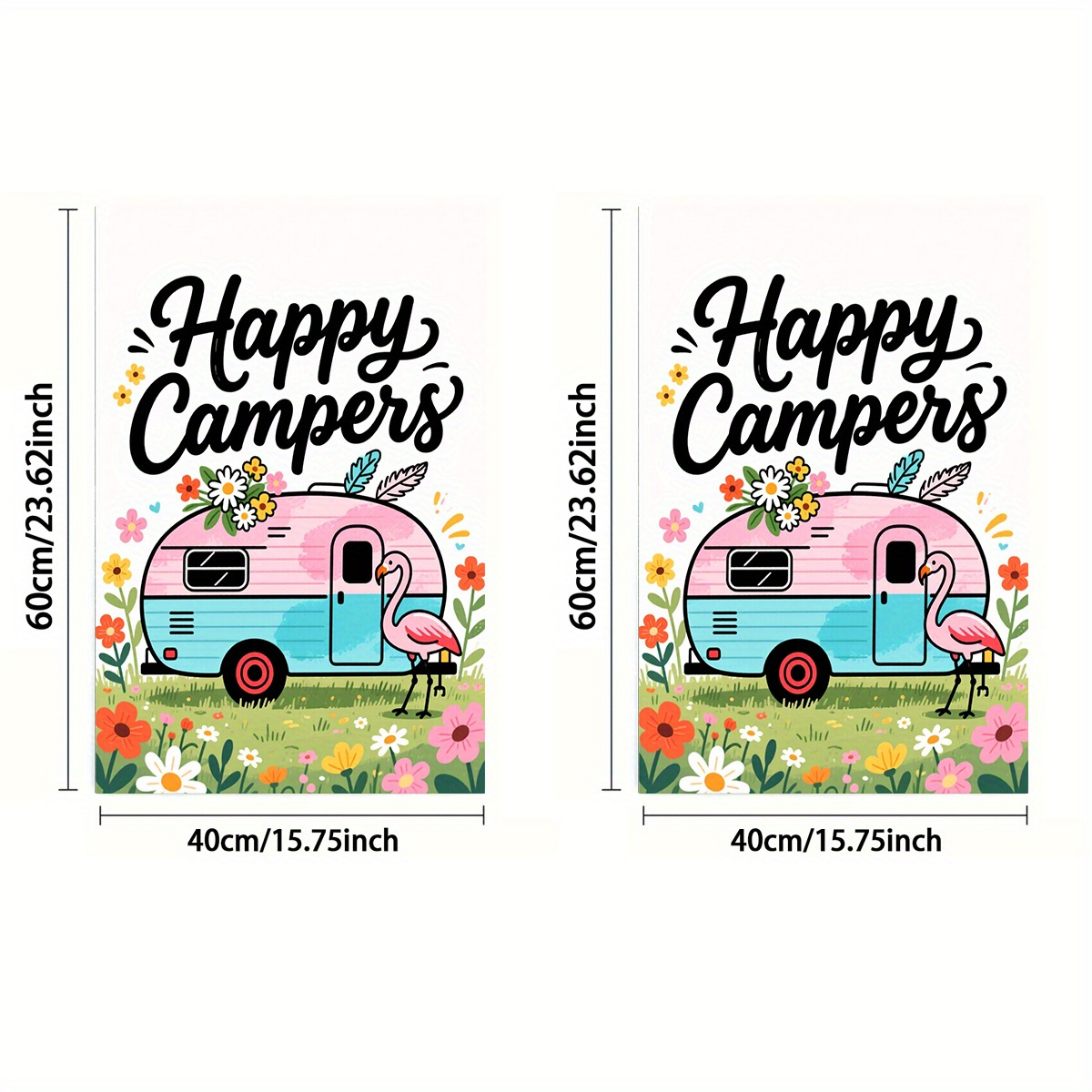 TEMU 1pc Or 2pcs, Towel, Single-sided Print, Rectangular 40×60cm, Cartoon-style 2d Pattern Of An Rv, Soft, Comfortable, Durable, And Odorless,