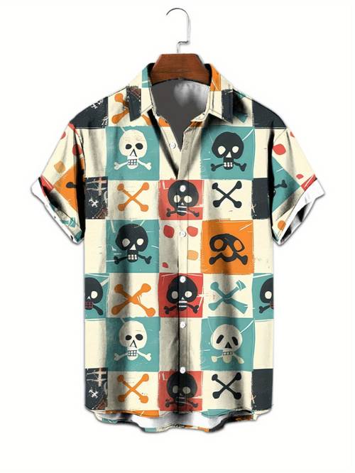 mens short sleeve shirt stylish and easy design casual collar shirt fashionable and versatile dates beach vacations and an ideal gift for men