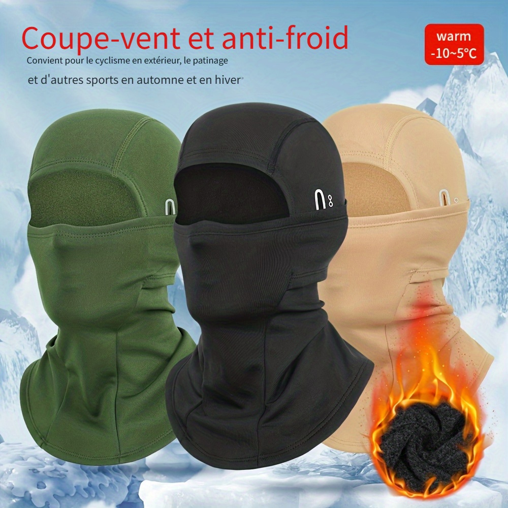 balaclava dhiver hommes bonnet tricoté masque facial coupe