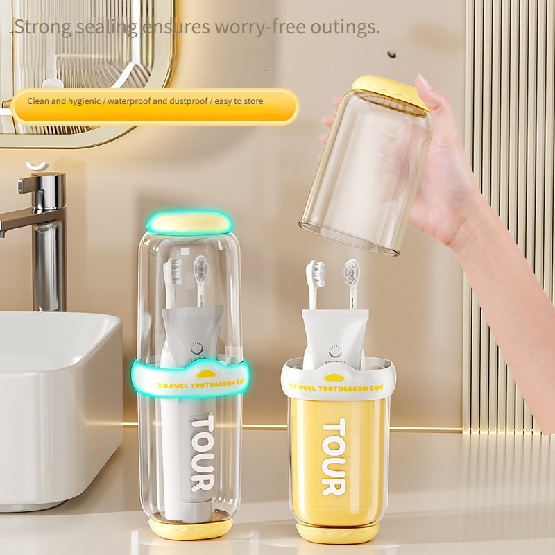 a 4pcs set of travel mouthwash cups a portable and essential mouthwash cup set for travel and  