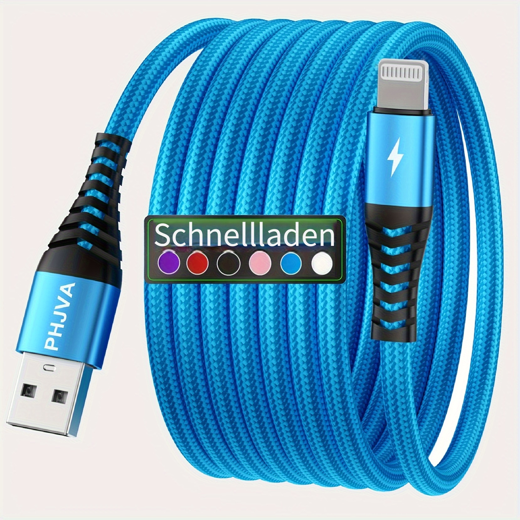 3.3ft/6.6ft/9.9ft schnellladekabel, für for iphone 14/13/12/11pro max/xs/xr/8/7/6/5/für for ipad, daten-synchronisationskabel