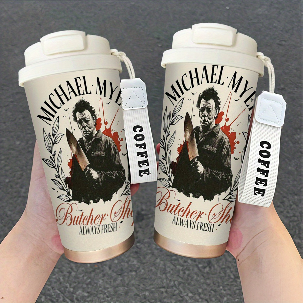 Skylety 12-Pack 24oz Halloween Plastic Cups With Lids & Straws - Cute Ghost & Boo Design, Reusable Party Cups