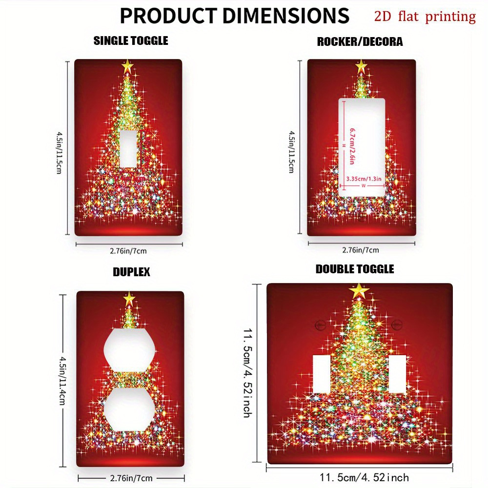 Christmas Star Tree Light Outlet Cover