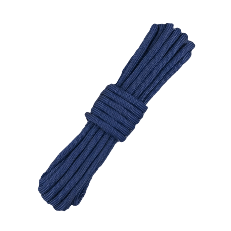 TEMU 1pc 25ft 4mm 7-strand Polyester Paracord, Hand-woven Rope For Outdoor Emergency Use, Tent Rope, Diy Braided Paracord