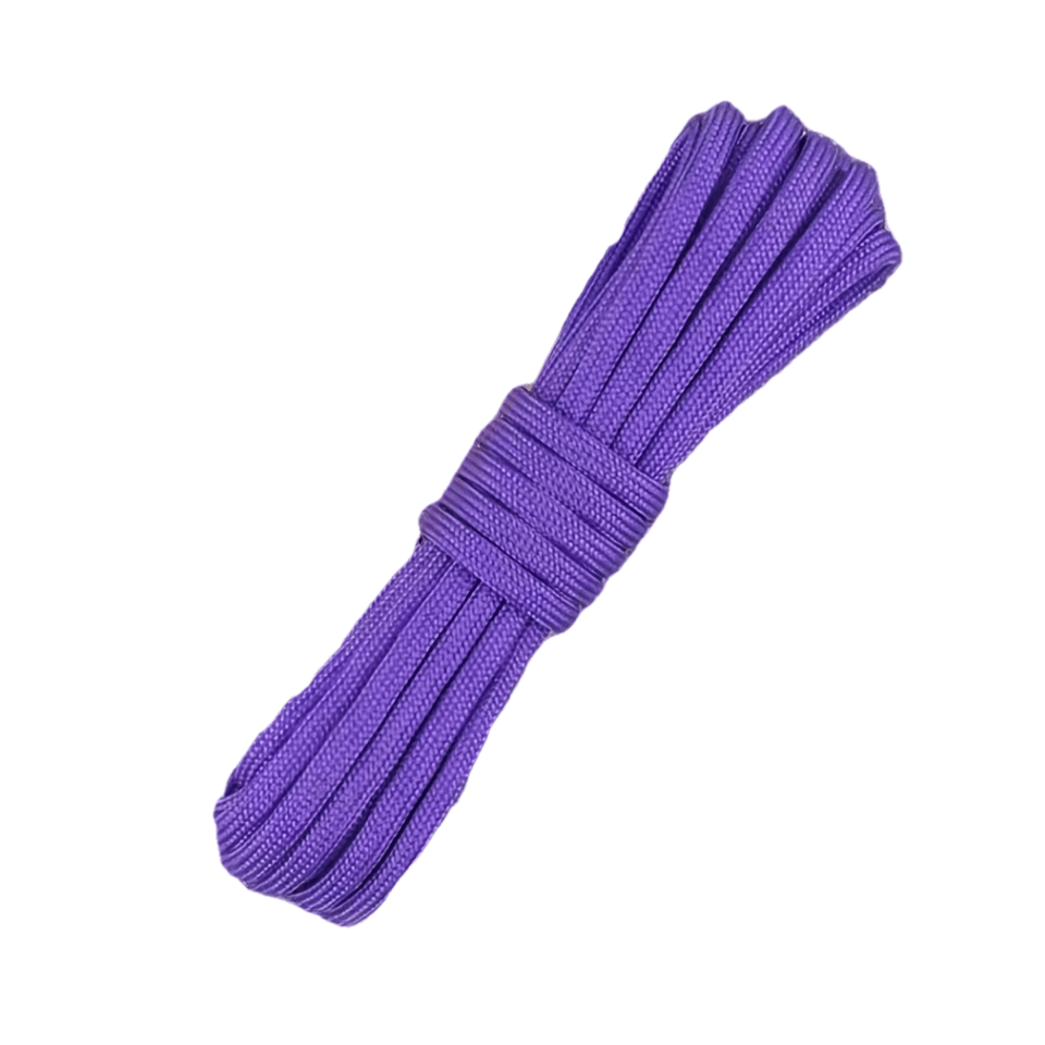 TEMU 1pc 25ft 4mm 7-strand Polyester Paracord, Hand-woven Rope For Outdoor Emergency Use, Tent Rope, Diy Braided Paracord