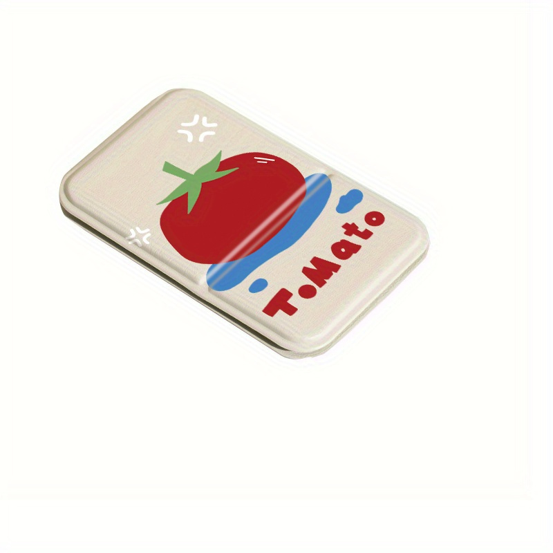 TEMU Tomatomakeup Mirror, Foldable, Cute, Desktop, Student Dormitory Makeup Mirror, Complete Set, Anti Fall