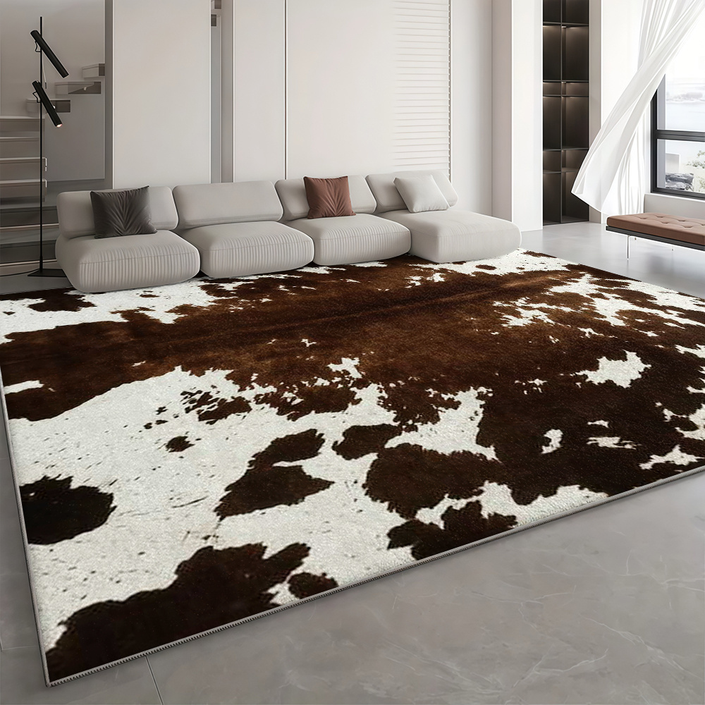 cow print rug sold on Temu Australia