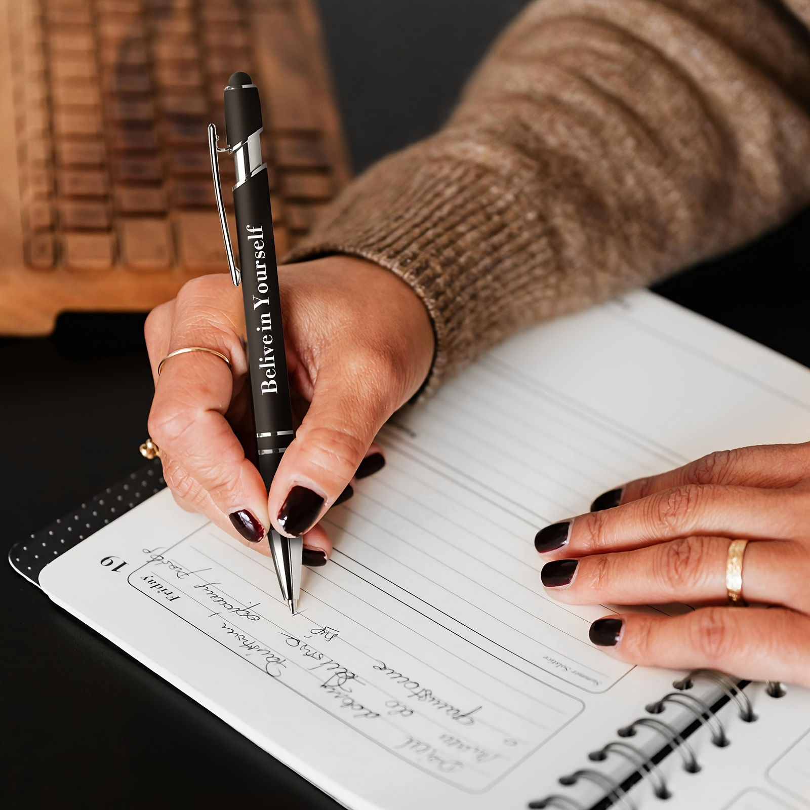 20/50pcs Personalized Touch Pens - Customizable Ballpoint Pen Set for Office, Study, and Artistic Creation, Mixed Colors, No Feathers