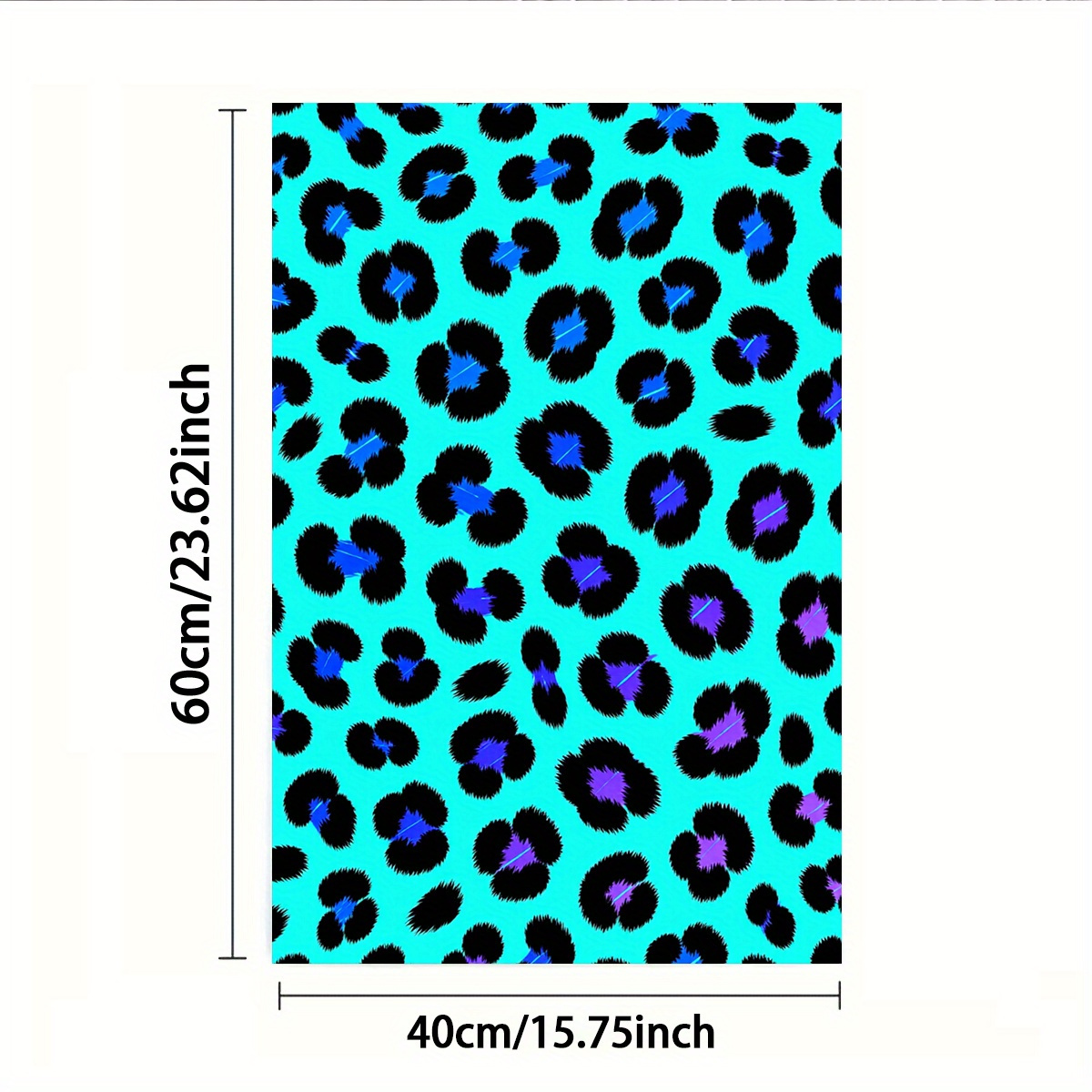 TEMU 2D, 1 pieza o 2 piezas, Toalla, Estampado a una cara, Rectangular 40×60 cm, 2D de estampado de leopardo abstracto, , Cómoda, Duradera y ,