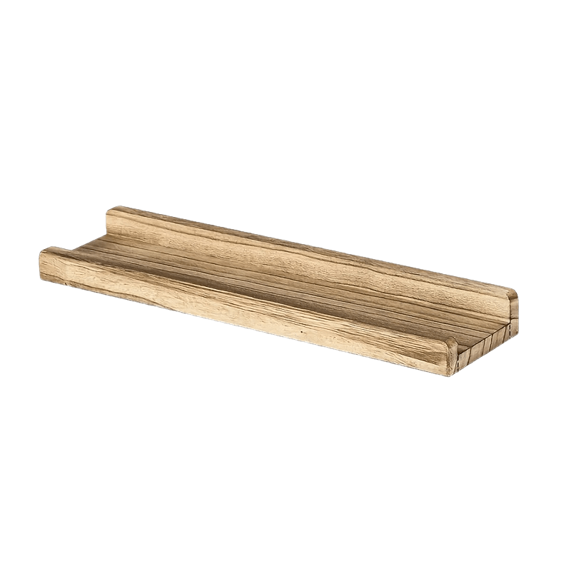E-shop 1/3 Stück Wandregale, 16,9 Zoll Holzregal mit Kanten, ideal zur Dekoration Aufbewahrung in Wohnzimmer, Schlafzimmer Küche, praktische