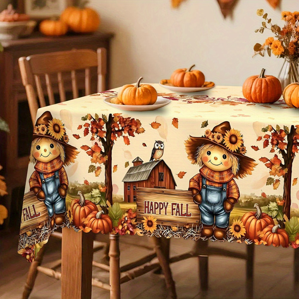 TEMU Tablecloth, , Style, Suitable For 13 Including Restaurant, Party, Family Dinner, Festival, Outdoor, Picnic, In Round, Rectangle, Oval Shapes
