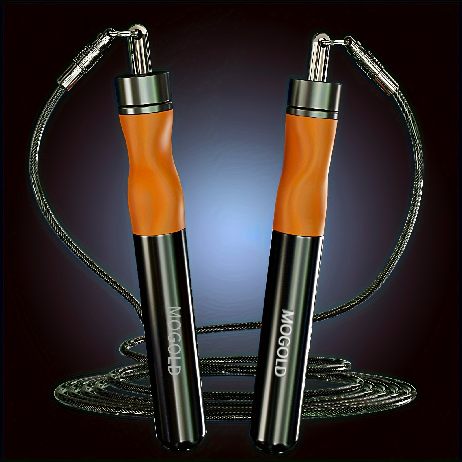 TEMU Professional Heavy-duty Jump Rope With Self-locking Weighted Ends - Adjustable Fitness Rope For Boxing, Gym, Speed Training, Competitions -