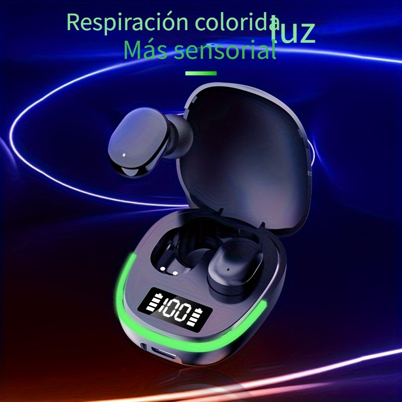 Auriculares Inalámbricos Mejorados de 25 Años | Audífonos Deportivos con Cancelación de Ruido, Audífonos Gaming 5.0, Estéreo con Micrófono, Pantalla LED, Alta Calidad de Sonido, Estéticamente Agradables, Duraderos y de Larga Duración, Diseño Semiabierta, Control Táctil - Imagen 4