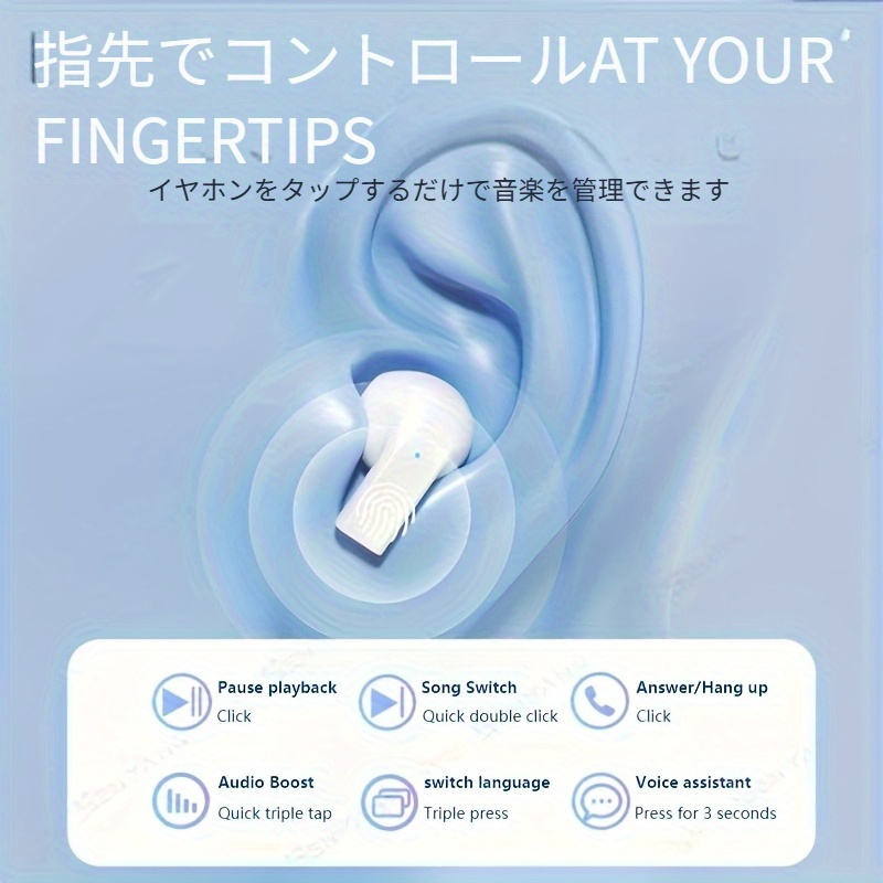 新型 ワイヤレスイヤホン HD通話 Amazon.co.jp: イヤホン bluetooth ワイヤレスイヤホン【2025