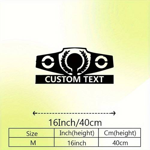 personalized boxing belt trophy heavy duty iron belt with name text wall mounted victory award for gym room boxing christmas day gift for boxers men women