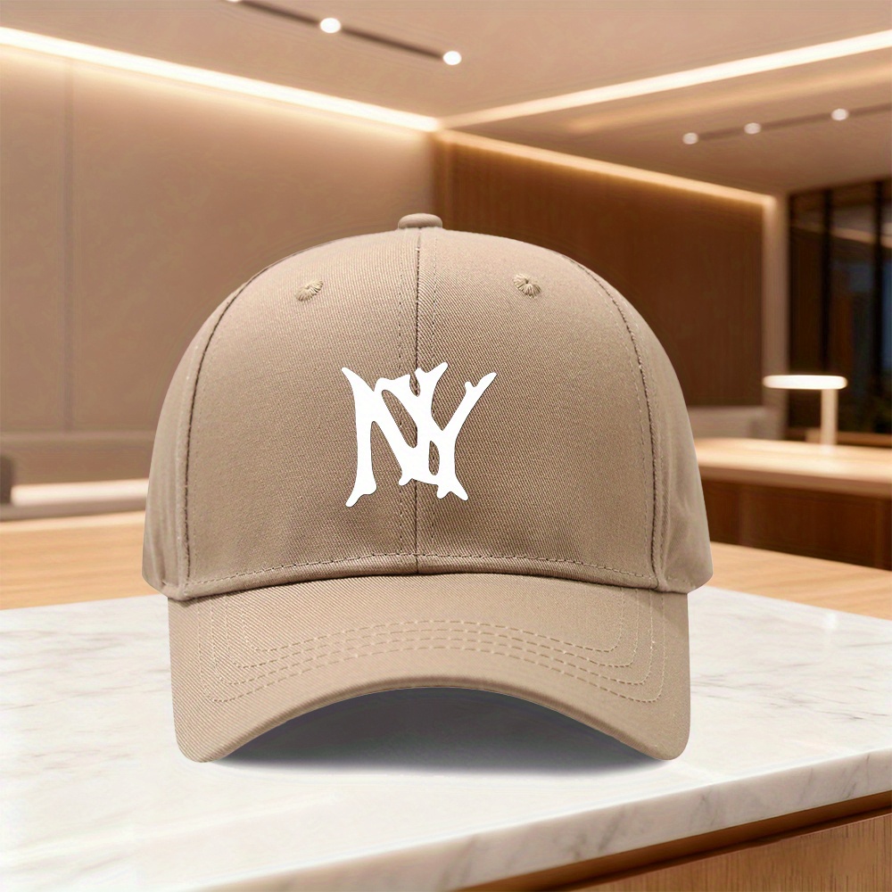 TEMU 1pc Casquette Snapback Baseball Imprimé NY Compatible - NY, - Chapeau de Mariage Extérieur, Lavable à , Cadeau de Noël/Pâques/4 , Casquette