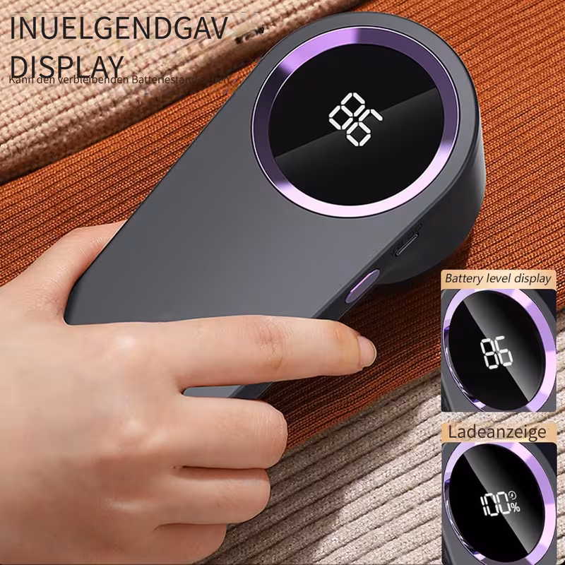 épilateur électrique numérique à affichage multifonctionnel, très et à chaud, rasoir à pull rechargeable usb, affichage led amélioré de , avertissement de restante, opération et , intègre un port dextraction de peluches et délimination des poils. Détails du produit 5