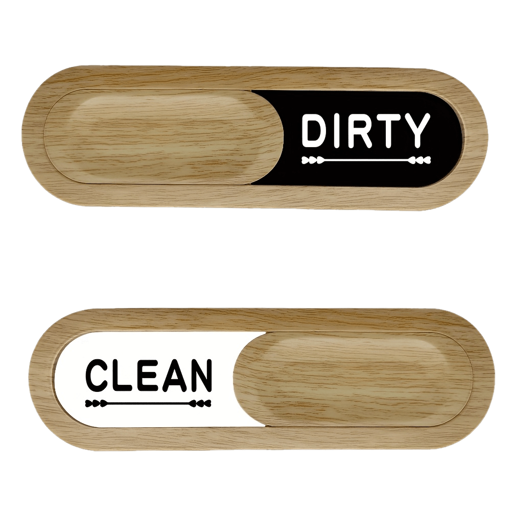 TEMU Dishwasher Stickers. 1pc Of Dishwasher Magnet Indicator, Clean/dirty Sign. Made Of Acrylic With Silk - Screen Printing, Uv + Abs Spray Painting.