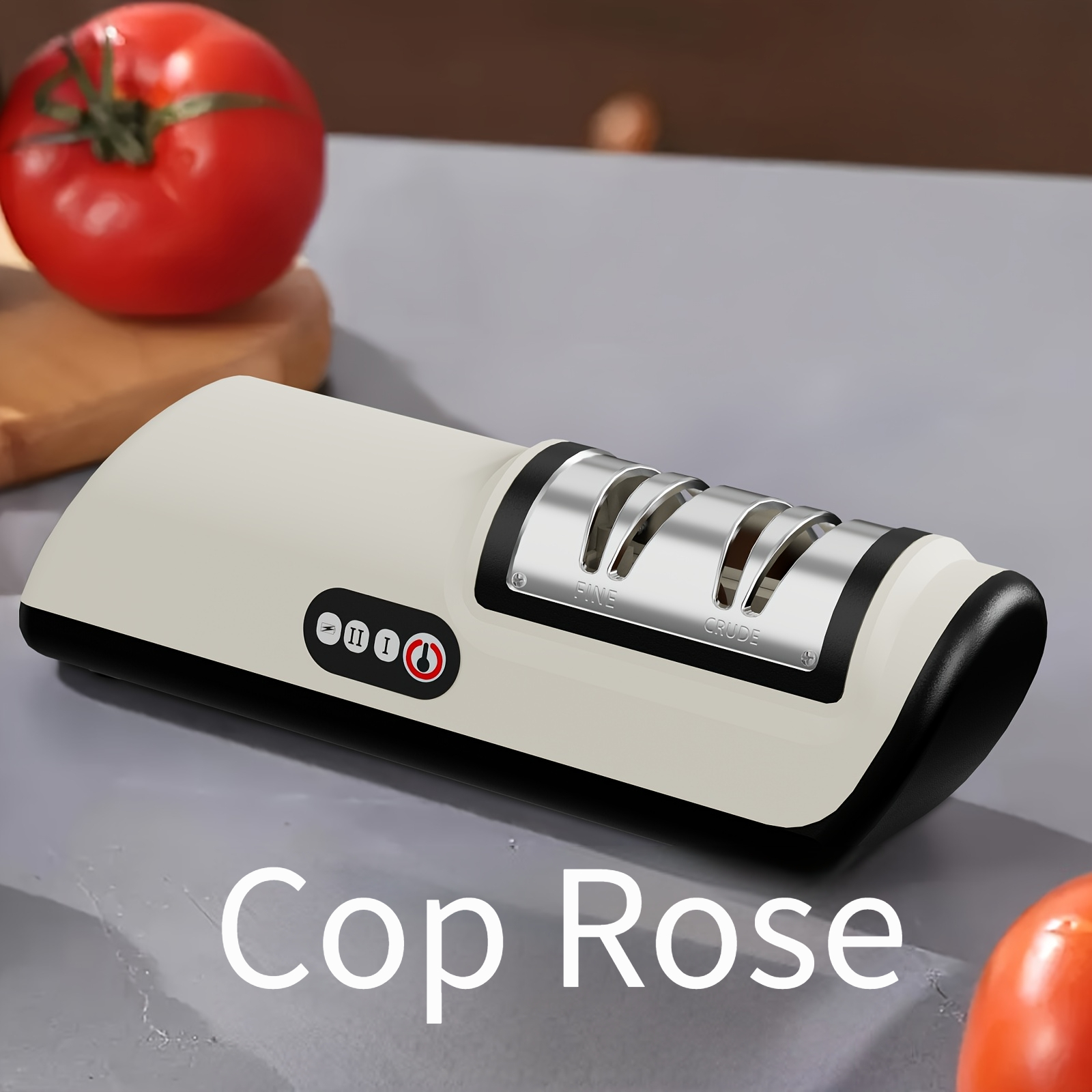 Electric Sharpening Tool, Professional 2-Stage Sharpener for 20 Degree Straight Edges, Sharpening And Polishing for Kitchen Tools | Black