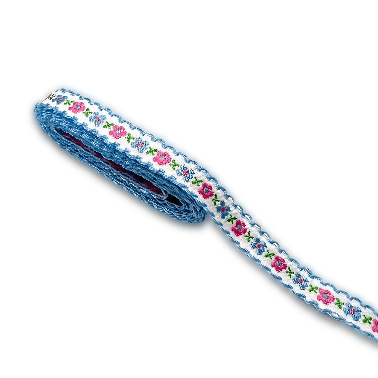 TEMU Oído | Flores | Cinta Jacquard, 2 Yardas Suministros de Costura y Decoración Artesanal, Adecuado para Ropa, Bolsos y Adiciones para el Cabello,