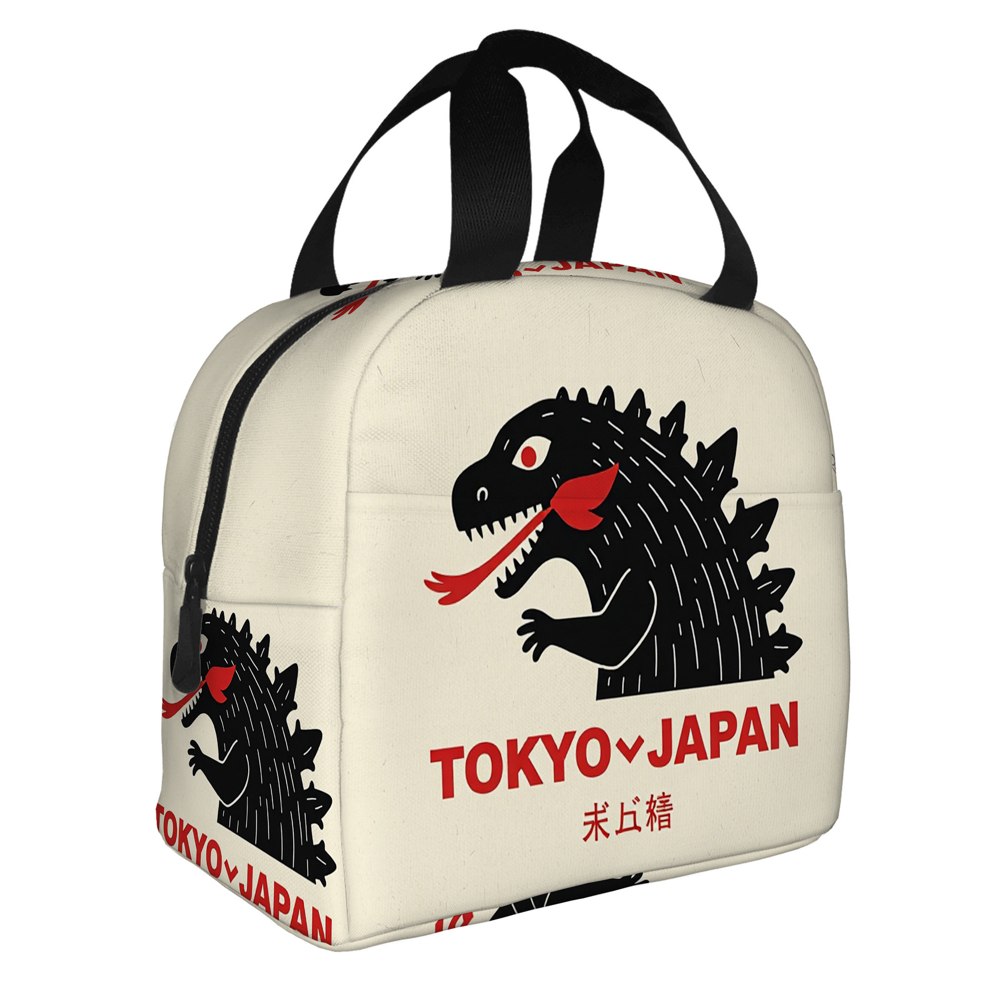 TEMU 1pc A Thermal Bag Featuring Art From Tokyo, Japan. This Insulated Bag Is Not Intended For Food Contact And Is Suitable For Use At Home, In