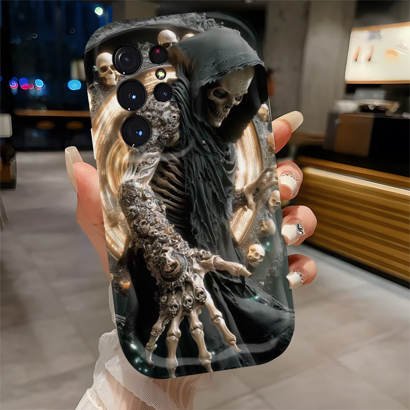 Phone Case -- Phone Case Featuring A Dark Reaper Design, Compatible With For Iphone 17 16 15 14 13 12 Pro Pro Max 17 Air
