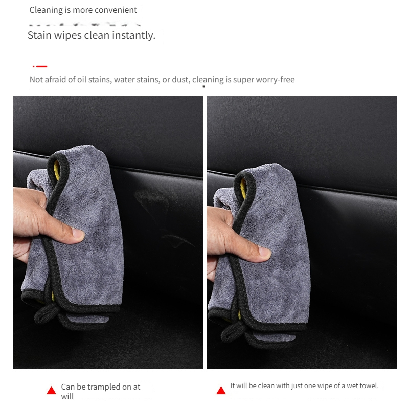 One/2pcs Car Seat Back Organizer, PU Leather Material, Rear Row Kick-Proof, Easy to Clean, Multi-Functional Storage, Multiple Colors Available