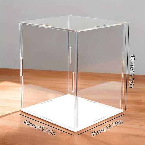 acrylic display case a chic storage solution for collectibles in sizes featuring a resistant to dust and ideal for showcasing figures models statues