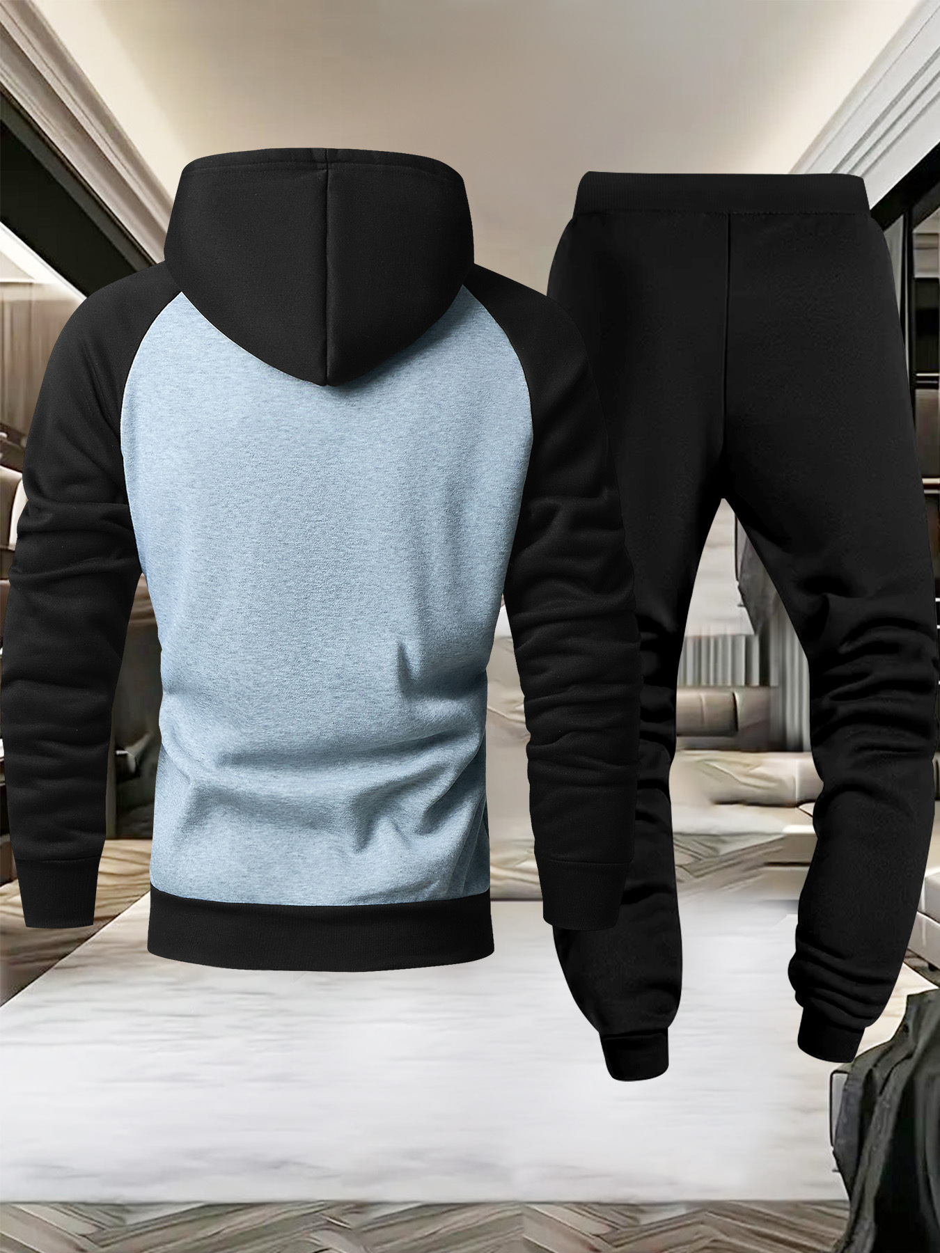 Heren casual sportieve hoodie met raglanmouwen en Verstappen-patroon