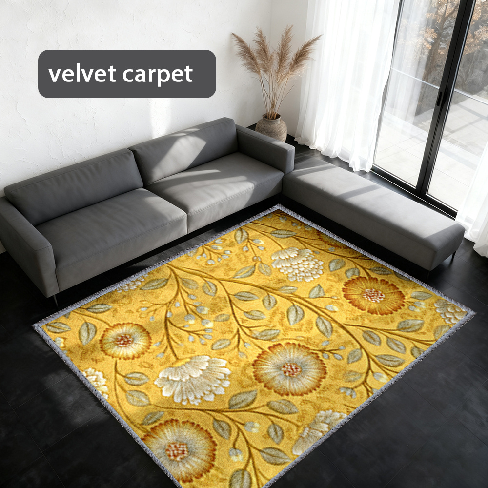 yellow rugs sold on Temu United States