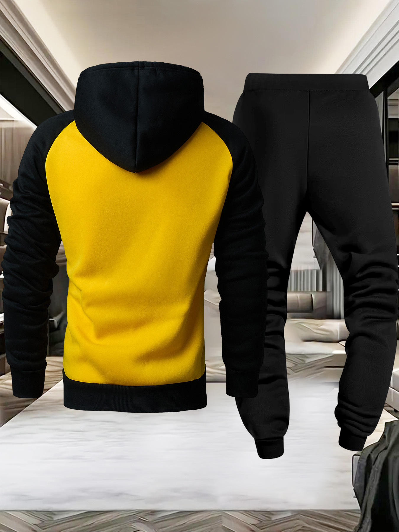 Heren casual sportieve hoodie met raglanmouwen en Verstappen-patroon