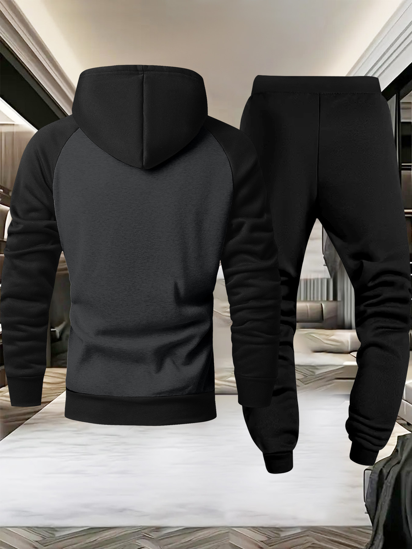 Heren casual sportieve hoodie met raglanmouwen en Verstappen-patroon