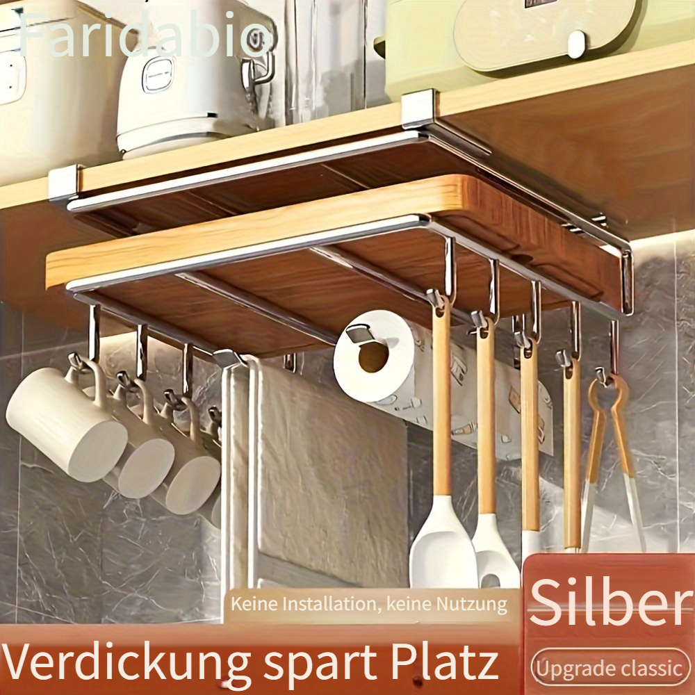 1 stück edelstahl schrank organizer loch locher