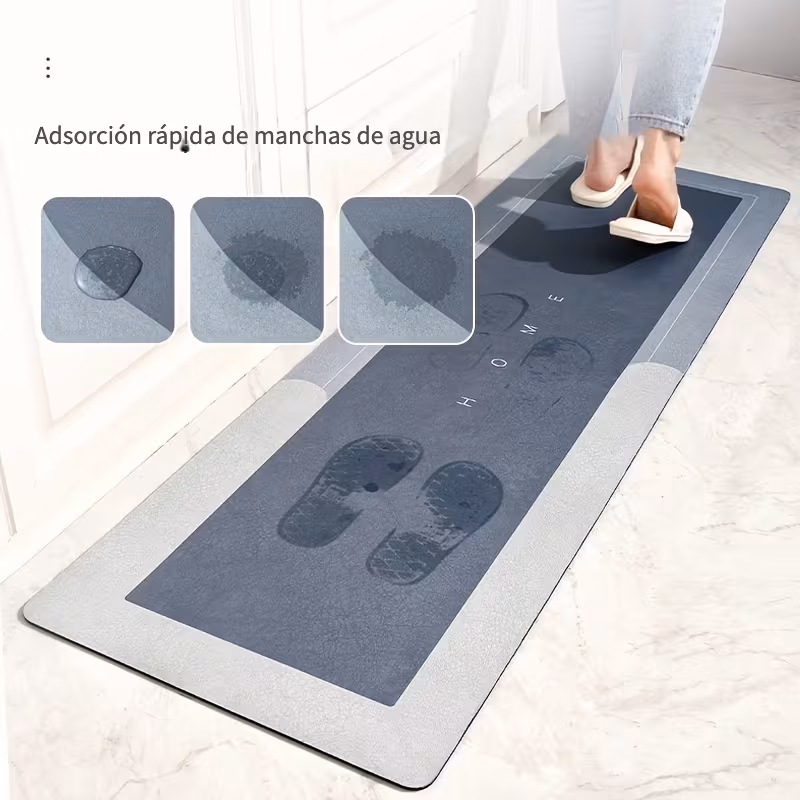 1pc alfombra de para cocina - 3.5mm de grosor, 2.0kg/m², base de natural, super antideslizante y resistente a arañazos, de limpiar, alfombra cómoda para cocinas, baños, entradas - varios tamaños disponibles, alfombras para suelo de cocina 7