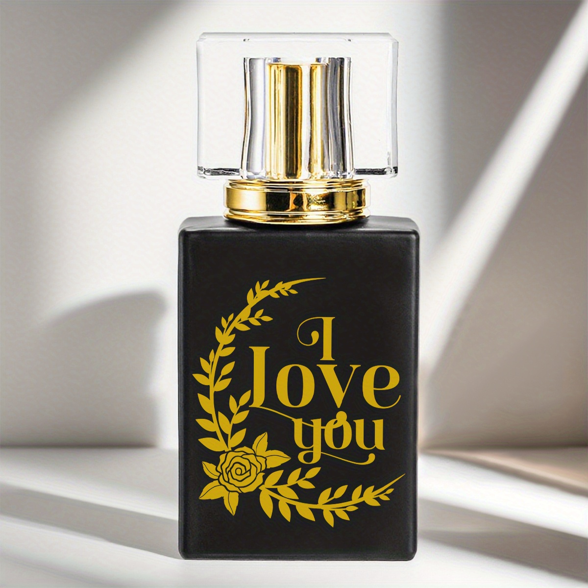 TEMU 1pc Luxury Refillable Perfume Atomizer Spray - Black & Square Leak-proof Travel Cologne Spray With Refillable Top For Cologne, Essential Oils