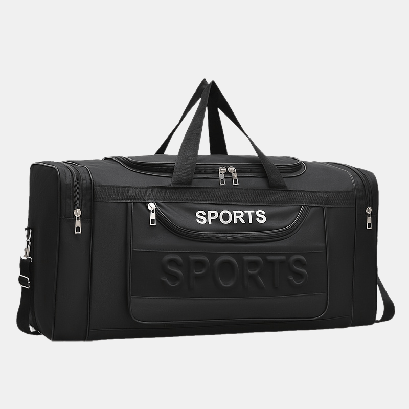 TEMU Extra-large Capacity Men's Travel Bag With Multiple Pockets, Suitable For Sports And Outdoor Use, Or Slung Over The Shoulder