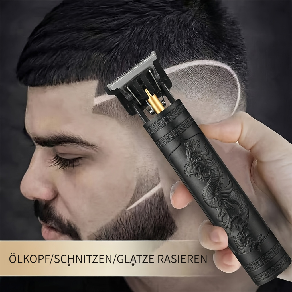 professioneller haarschneider barttrimmer für männer – usb-wiederaufladbarer lithium-akku, 4 aufsätze, ergonomisches design mit verstellbarem kamm, ideal für pflege styling, haarschneidemaschine für männer