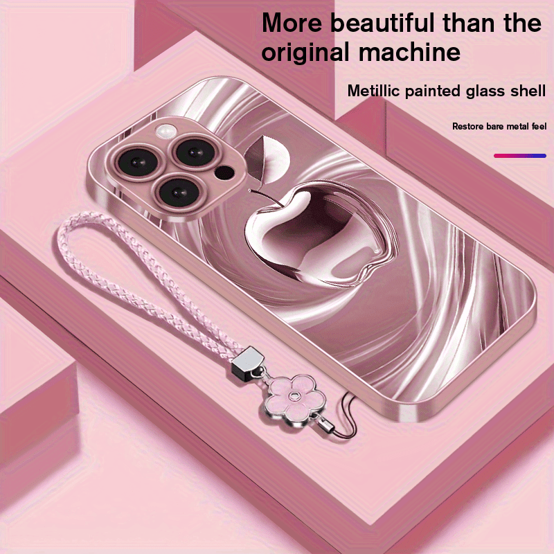 TEMU Phone Case  New For Iphone 17 Series Case  Cute Pattern Tempered Glass Case For Iphone 17 Pro For Iphone 17 Pro Max For Iphone 17 Air For