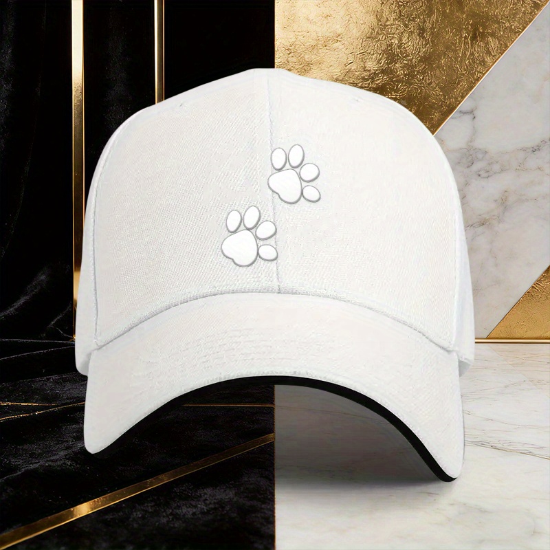 TEMU 【商品名】足跡柄のなミニマリストベースボールキャップ。カップルやアウトドアでの日焼け対策に最適。ファッショナブルな帽子は、年間を通しての旅行にマストハブで、ショッピング、デート、誕生日プレゼントに最適なアイテムです。