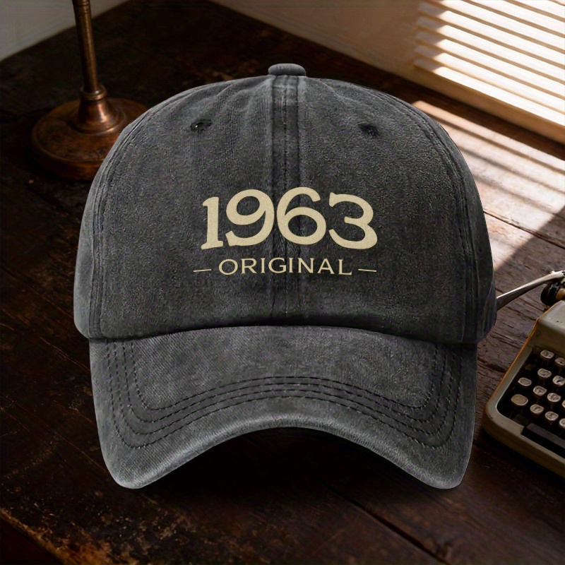 E-shop 1 Stück "1963 ORIGINAL" Baseball Cap | Verstellbar, Ganzjahres-Sonnenschutz, , Ideal für Outdoor-Aktivitäten und Reisen, Unisex