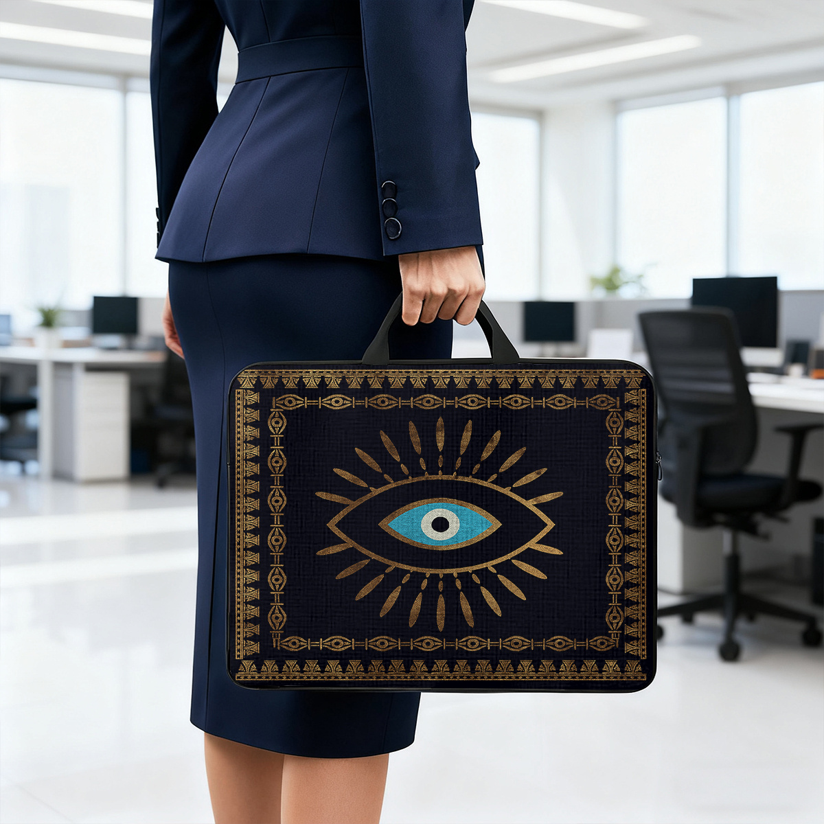 Evil Eye Pattern Laptop Case for 13 to 17 Inch Laptops