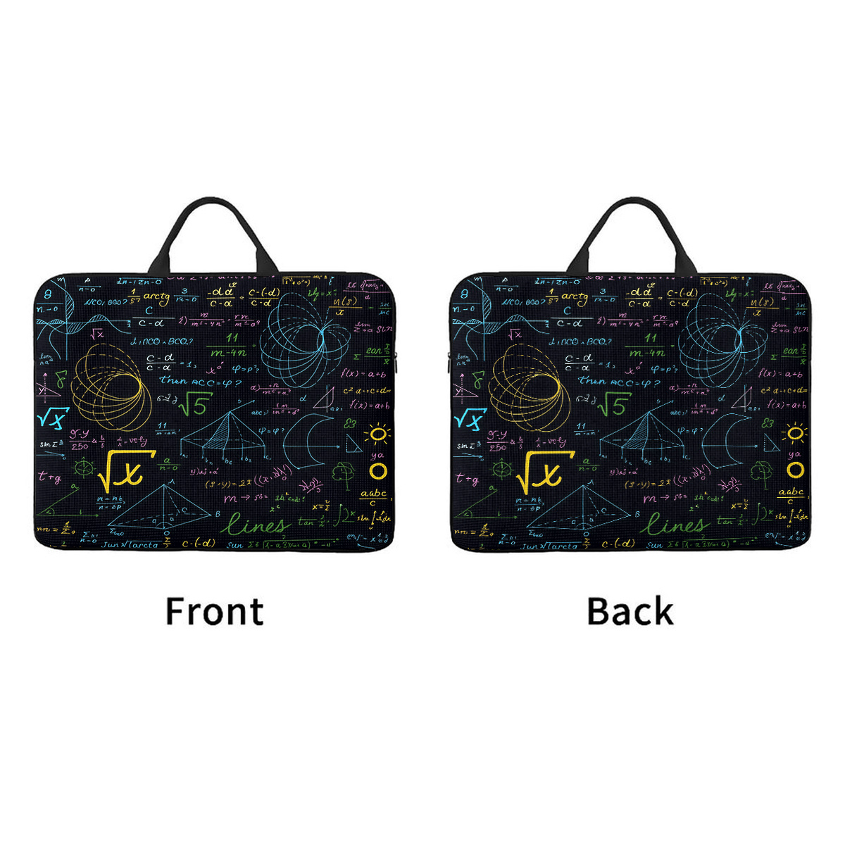 Math Formulas Laptop Bag for Notebook Protection