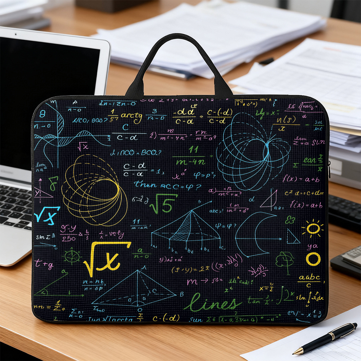 Math Formulas Laptop Bag for Notebook Protection